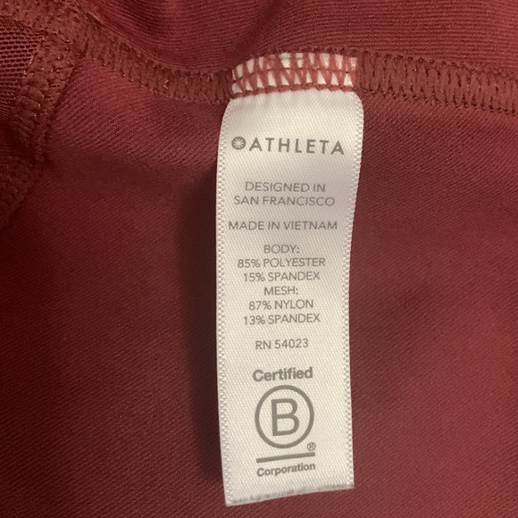EUC Athleta Aura Racerback Peplum Soft Rose Athleisure from Workout to Work Tank - Picture 7 of 9